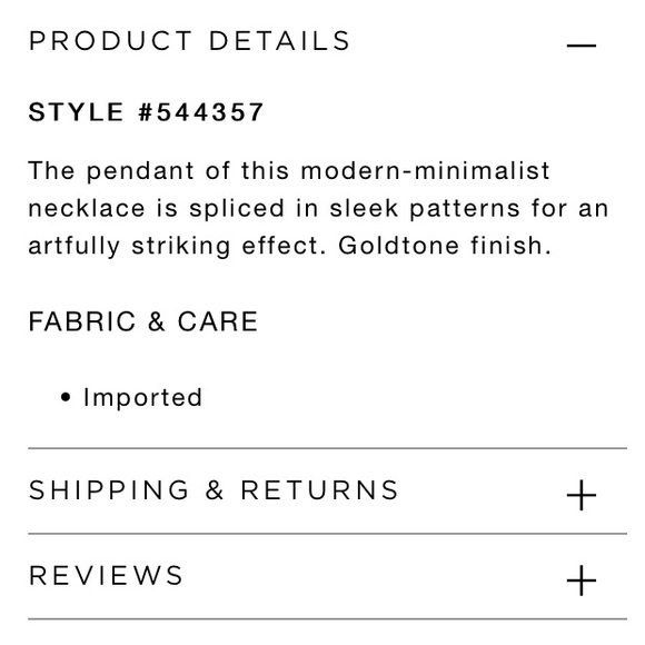 LOFT Resin Pendant Necklace - Picture 3 of 3